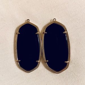 black Kendra Scott earrings